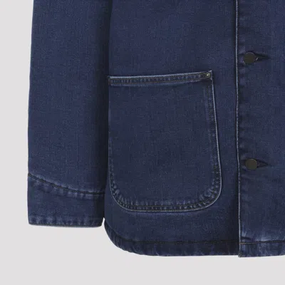 Carhartt Casual Jacket With Long Sleeves And Pockets In Blue