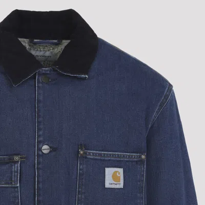 Carhartt Casual Jacket With Long Sleeves And Pockets In Blue