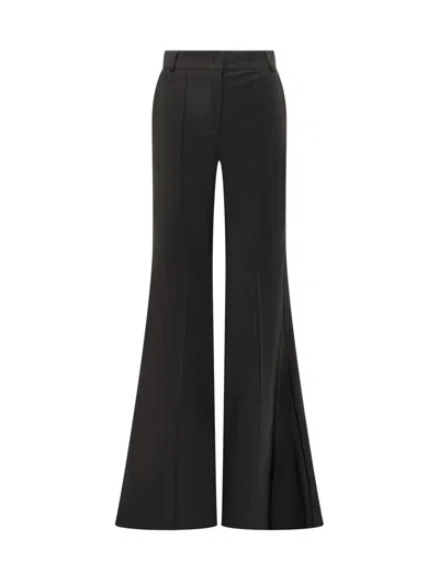 Actualee Flared-leg Trousers In Black