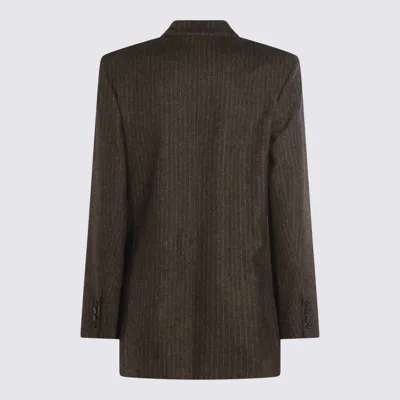 Isabel Marant Longline Blazer Featuring Button Detailing In Brown