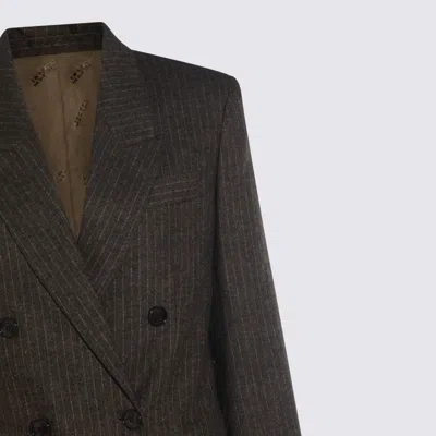 Isabel Marant Longline Blazer Featuring Button Detailing In Brown