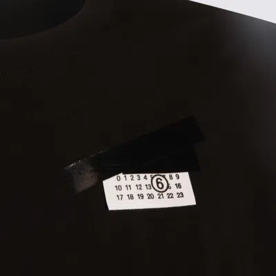 Mm6 Maison Margiela Mm6 By Maison Margiela Oversized T-shirt With Contrasting Pocket Detail In Black