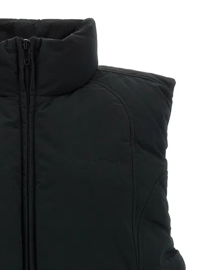 Alexander Wang Black Polyester Blend Sleeveless Down Jacket In Black