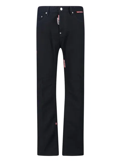 Dsquared2 Dsquared Black Denim Dsquared X Magliano Protesta 642 Jeans In Black