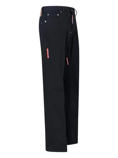 Dsquared2 Dsquared Black Denim Dsquared X Magliano Protesta 642 Jeans In Black