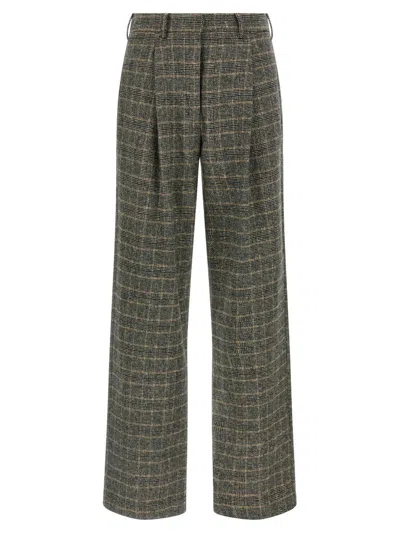 Maison Jejia Sally Pants Multicolor In Green