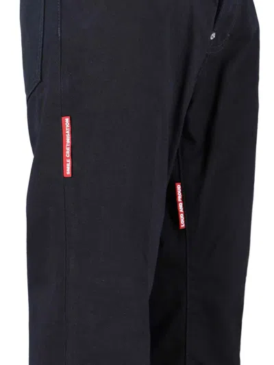 Dsquared2 Dsquared Black Denim Dsquared X Magliano Protesta 642 Jeans In Black