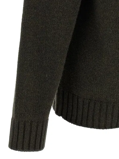 Kenzo Boke Flower Cotton Blend Sweater In Green