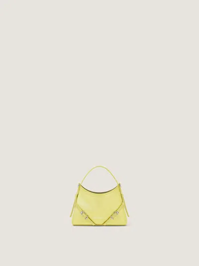 Givenchy Nano Voyou Bag In Shiny Leather In Yellow