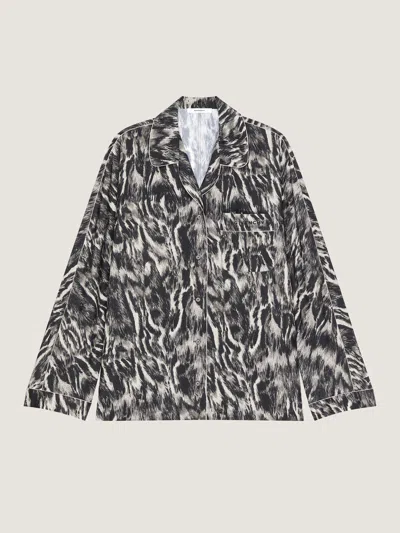 Givenchy Pyjama Shirt In Silk With Animal Print In Multi