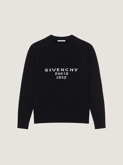 Givenchy Womens Black Brand-intarsia Round-neck Wool And Cashmere Sweater