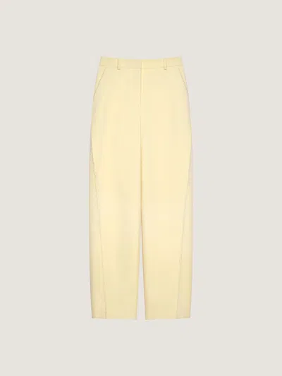 Givenchy Cocoon Tailored Pants In Wool In Yellow