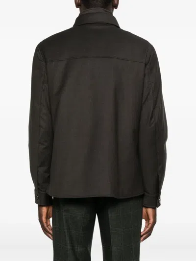 Moorer Button-fastening Flap-pocket Jacket In Brown