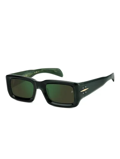 David Beckham Eyewear Rectangle-frame Sunglasses In Green