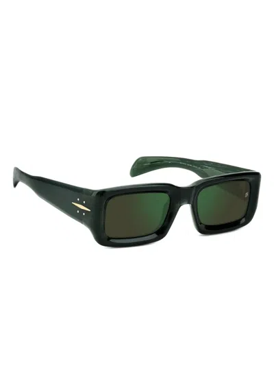 David Beckham Eyewear Rectangle-frame Sunglasses In Green