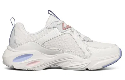 Skechers (wmns)  Stamina Airy Low Top Running Shoes White/purple In Multi