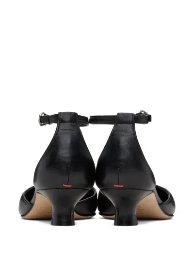 Aeyde Liz Patent Leather T-strap Pumps In Black