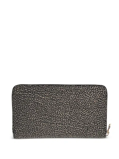 Borbonese Leather Wallet In Black