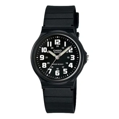 Casio Men's  Waterproof Strap Watch Mens Black Analog