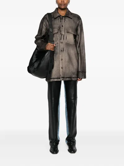 Avant Toi Women Wool And Cashmere Blend Shirt In Black