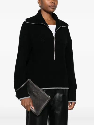 Liu •jo Logo Pochette In Gray