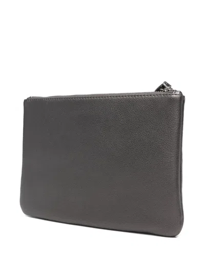 Liu •jo Logo Pochette In Gray
