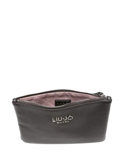 Liu •jo Logo Pochette In Gray