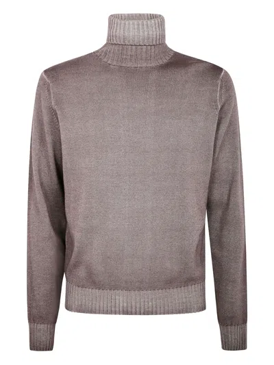 Filippo De Laurentiis Turtleneck Virgin-wool Sweater In Brown