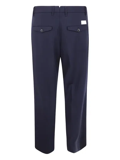 Nine In The Morning Button-fastening Cotton Trousers In Blue
