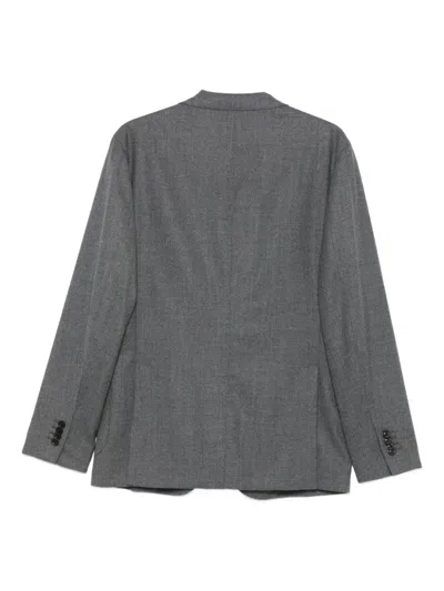 Boglioli Gray Jacket With Buttons In Gray