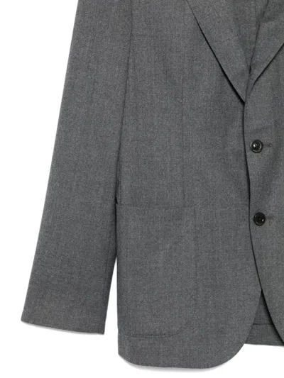 Boglioli Gray Jacket With Buttons In Gray