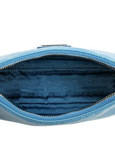 Pre-owned Prada 2019-2025 Tessuto Re Edition 2005 Satchel In Blue