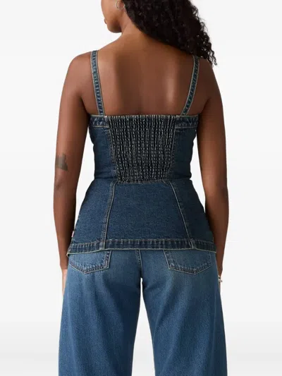 Levi's Button-front Denim Top In Blue