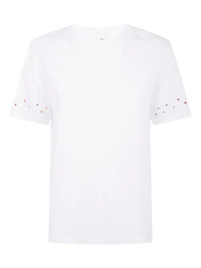 Paul Smith Embroidered Letters T-shirt In White