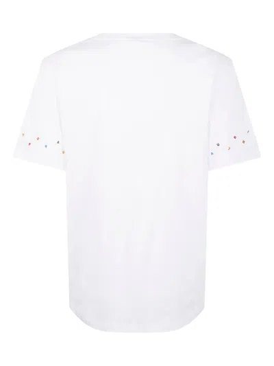 Paul Smith Embroidered Letters T-shirt In White