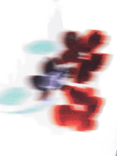 Paul Smith Womens "damask" Rose Top In White