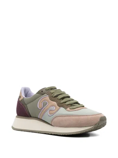 Wushu Lace-up Sneakers In Multi