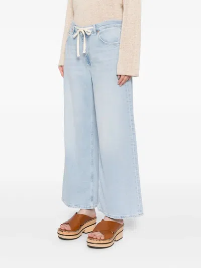 Rails Angeleno Wide Leg Crop Jeans In Scuba In Blue
