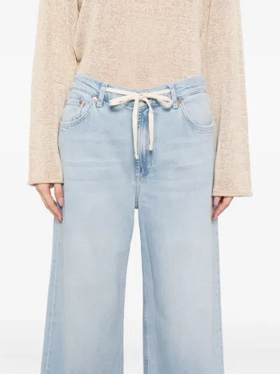 Rails Angeleno Wide Leg Crop Jeans In Scuba In Blue