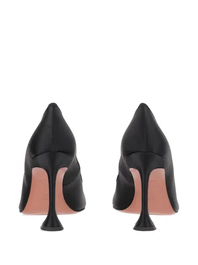 Amina Muaddi Women Black Bow Heels, 3.5 Luxury Pumps & Heels For Women Darveys In Black