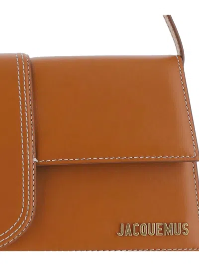 Jacquemus Brown Leather Handbag In Brown