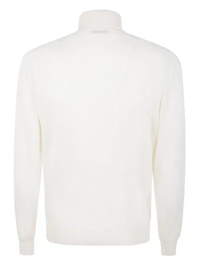 Filippo De Laurentiis Long Sleeves Merinos Turtleneck In White