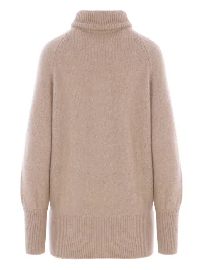 罗纹下摆高领毛衣