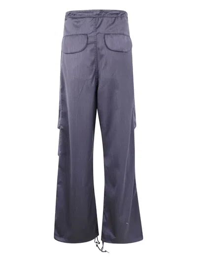 Entire Studios Drawstring Cargo-pocket Trousers In Blue