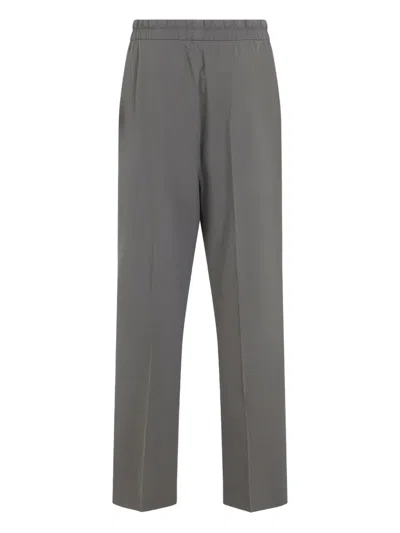 Fear Of God Premium Lyocell-cotton Blend Trousers With Adjustable Waistband In Gray