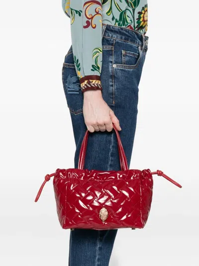 Kurt Geiger Small Kensington String Tote Bag In Red