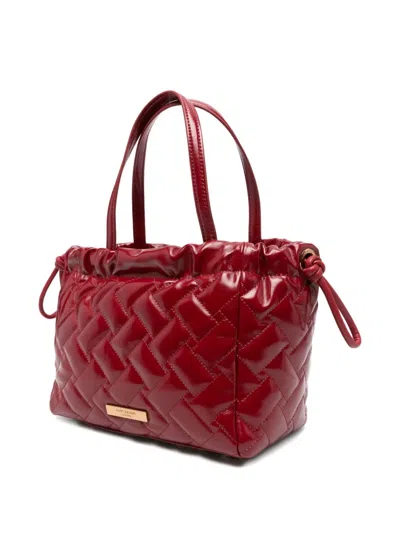 Kurt Geiger Small Kensington String Tote Bag In Red