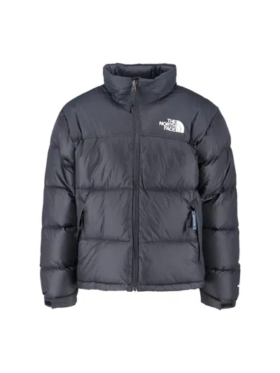 The North Face Retro 1996 Nuptse High Collar Jacket In Black
