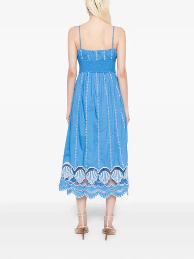 Rails Murano Embroidered Eyelet Cotton Sundress In Blue