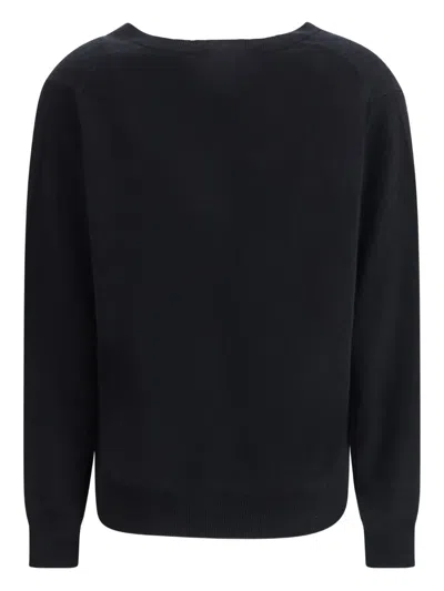 Allude Cashmere Sweater In Black